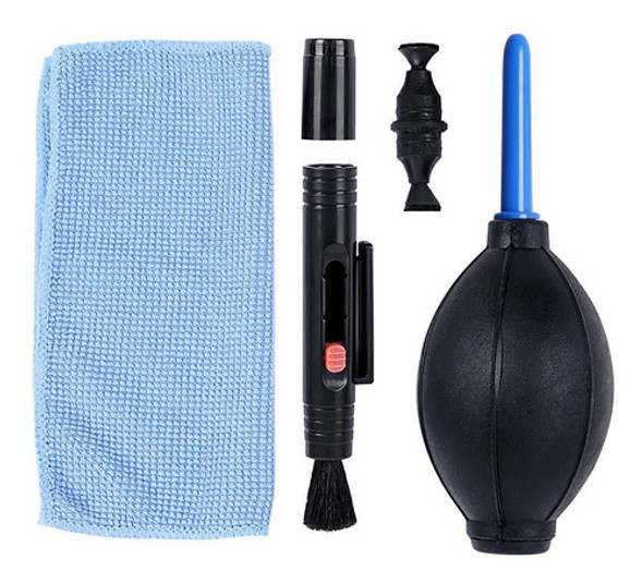 3pçs Limpeza Lente Fotográfica Câmera Soprador Pincel Pano 0 3pçs Limpeza Lente Fotográfica Câmera Soprador Pincel Pano 0