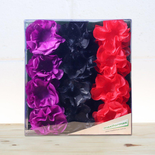 Forminhas Happy 3 Tons Seda Halloween-uva/preto/vermelho 1