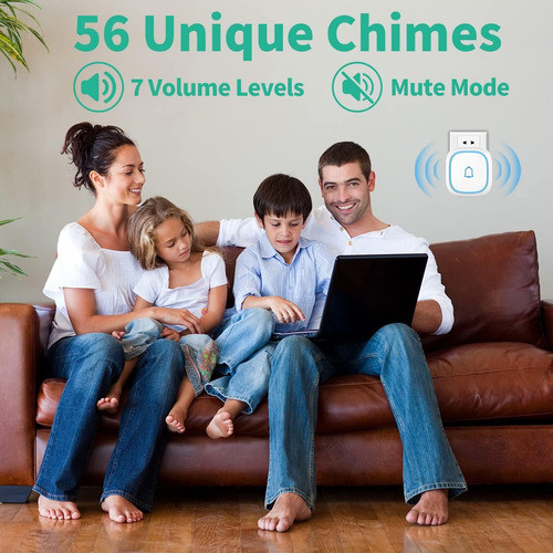 Letswill Timbre Inalámbrico Para El Hogar Aula Ip66 Timbre 7 1
