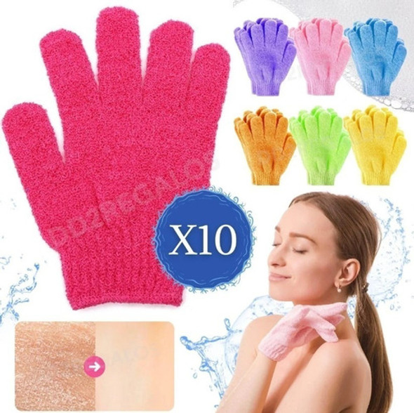 Guante Exfoliante Manopla Piel Para Spa Corporal/facial X10 0