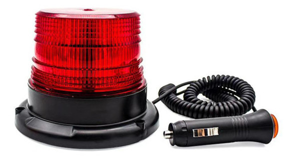 Baliza Giratoria Luz 12 Led Flash Auto Camiones 12v 24v Roja 0