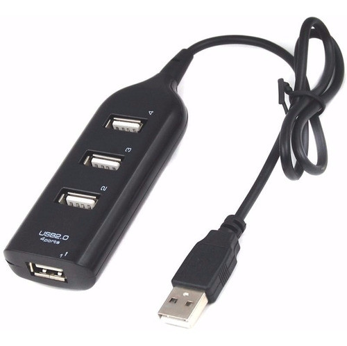 Hub Multiplicador De 4 Puertos Usb 2.0 Para Pc Notebooks 0