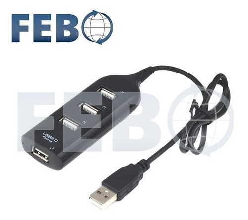 Hub Multiplicador De 4 Puertos Usb 2.0 Para Pc Notebooks 1