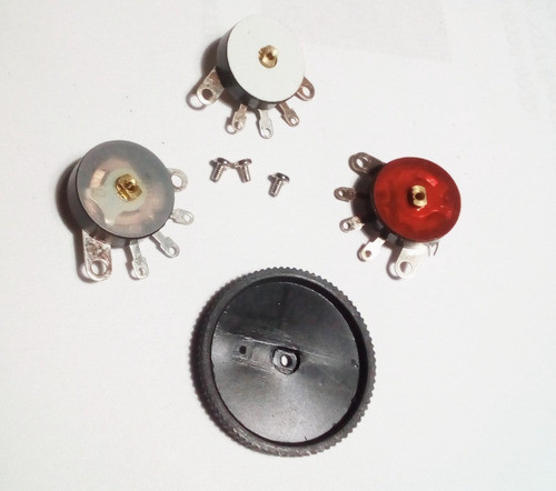 20 Potenciometros Tipo Spica, 5-10-100k Con Llave 1