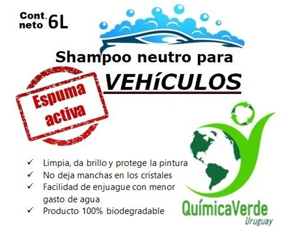 Shampoo Neutro Para Vehículos 6 L 1
