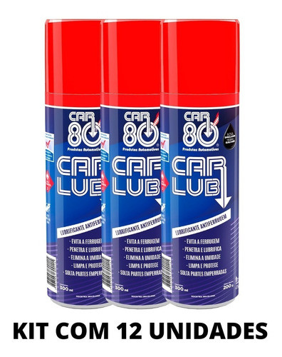 Kit 12 Peças Carlub Desengripante Desincravante Antiferrugem 1