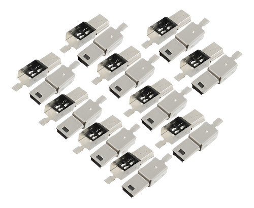 20 X Usb Mini 5 Pines Tipo Macho Conector Reemplazo Puerto S 0