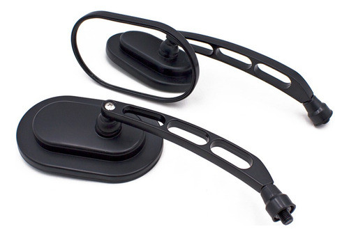 Para 2 Espelhos Retrovisores Pretos Para Harley Davidson 0