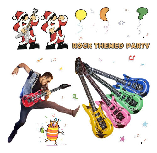 Guitarra Inflable De 89 Cm, 6 Colores, Para Fiestas 1