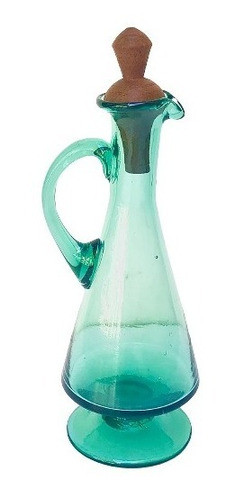 Aurojul-antigua Jarra Vidrio Aceitera O Vinagrera 0