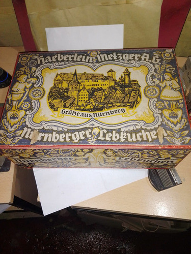Caja Madera Envase Haeberlein-metzger Lebkuchen 0