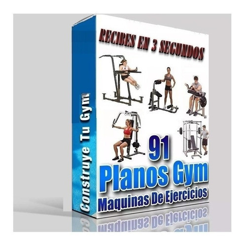 Planos Gym Gimnasios Maquinas Ejercicios Construir Aparatos 0