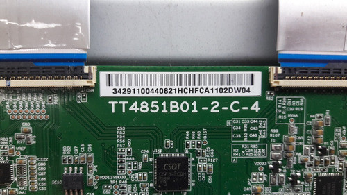 Placa Tcon Rca L49nxsmart + Par De Flexs A Panel 1