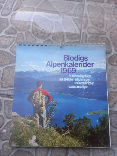 Antiguo Almanaque Publicitario Alpes Paisajes Ski Suiza 1969 0