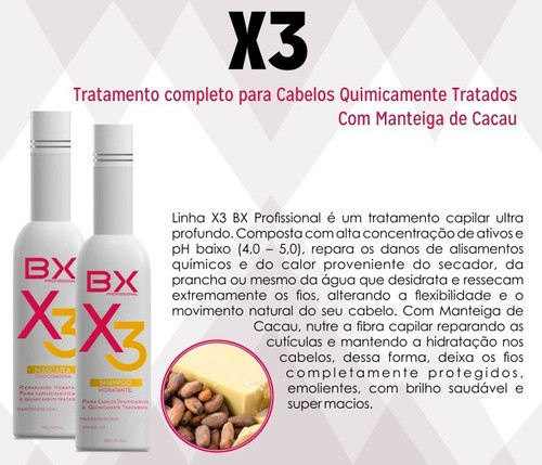 Kit Tratamento Reposição Aguá E Óleo  Bx Profissional 2x300g 1