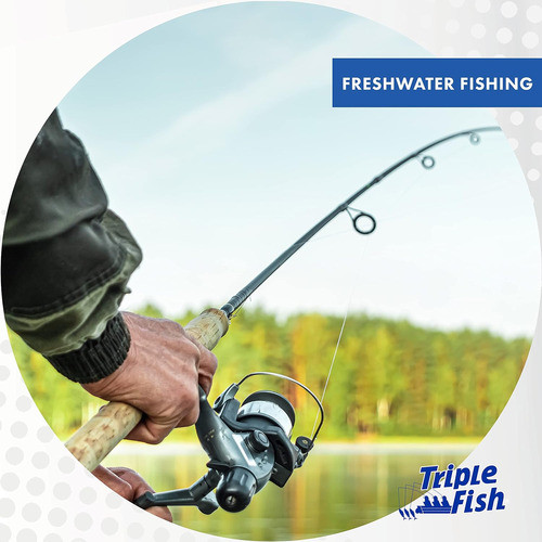 Triple Fish Línea Pesca Monofilamento 10lb 5920yd 1