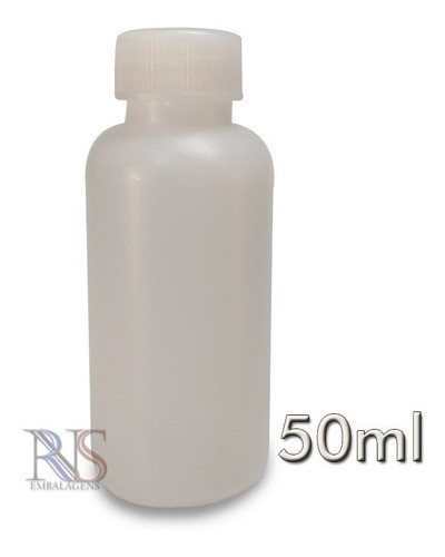 100 Frasco Plástico 50ml Tampa De Rosquear - Ref 17880 1