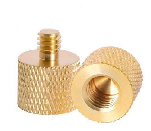 Adaptador De Bronce Tipo 015 De Rosca 3/8 A Macho 1/4 1