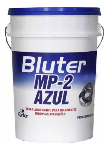 Graxa De Lítio Azul Para Rolamentos 20 Kg Bluter Mp-2 Karter 1