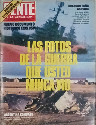 Revista Gente N° 877. Guerra Malvinas. Año 1982. 0