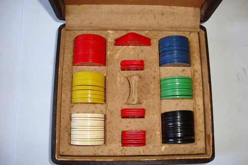 Fichas Para Jogo De Bridge - Antigo - 110 Fichas 0