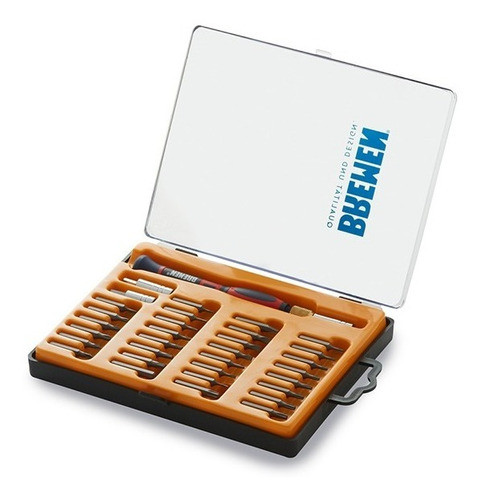 Set Destornillador + 32 Puntas Perillero Celular Bremen 5161 1