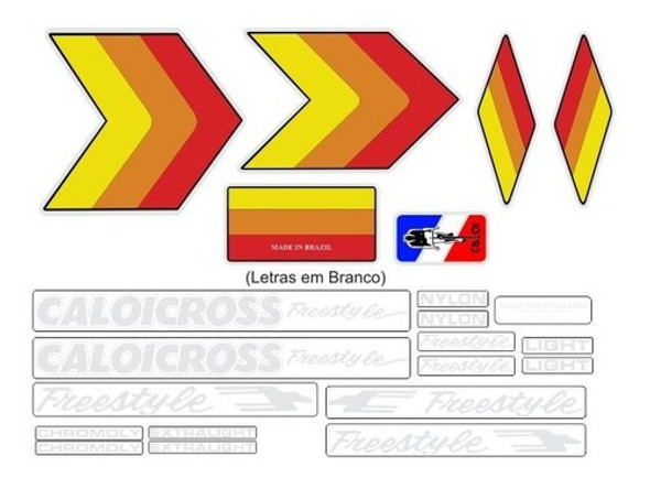 Adesivos Não Decal Caloicross Freestyle Vermelho Letra Branc 0