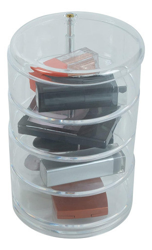 Organizador Para Maquillaje 3 Compartimentos Plastico Tra... 1