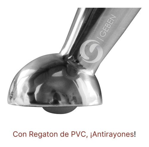 Pata Metal Bocha Con Regaton Pvc Pack X 4 1