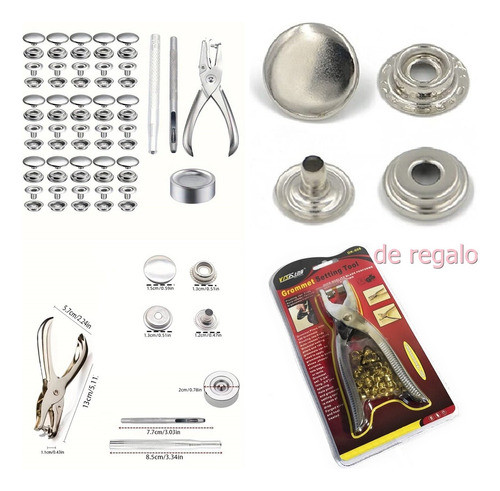 60 Broches Lonas, Pvc Lona, Cuero + Pinza Y Accesorios 0