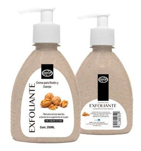 Crema Exfoliante Gnp Cáscara De Nuez 290cc 0