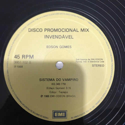 Lp Mix Reggae- Edson Gomes ( Sistema Vampiro ) 0