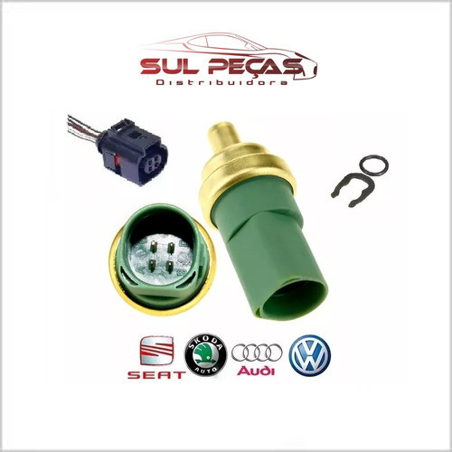 Sensor Temperatura Fox Golf Audi A3 Original Vw C/ Chicote 0