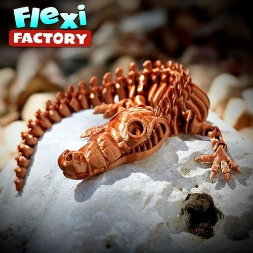 Flexi Cocodrilo - Archivo Stl 1