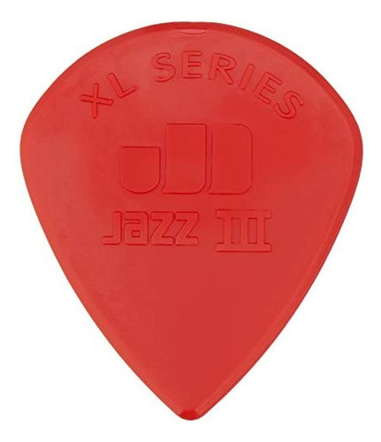Dunlop 47rxln Nylon Jazz Iii Xl, Rojo, 0