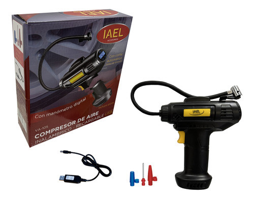 Compresor Inalambrico Bateria Recargable Usb Display Digital 0
