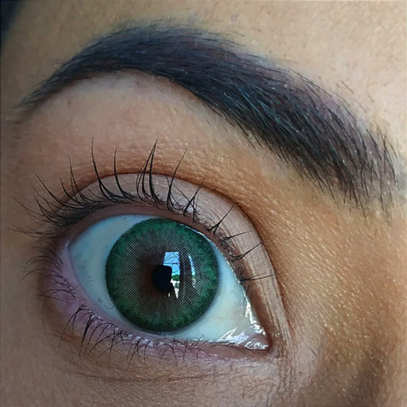 Siesta Black Romance Green Lentes De Contacto 1