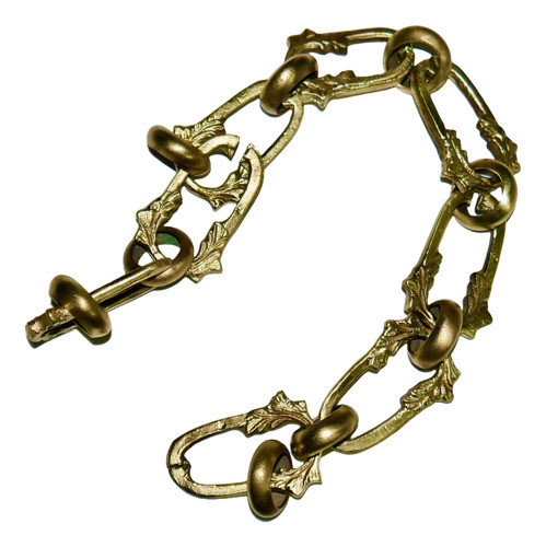Cadena De Bronce Fuerte 54 Cm. Lustrada Y Laqueada 0