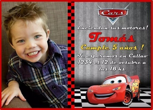 Kit Imprimible Cars Candy Bar Invitaciones Golosinas Cajas 0