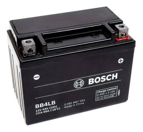 Bateria Moto Gel Agm Bosch Bb4lb Yb4l-b Scooters 50cc 110 0