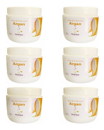 Baño De Crema De Argan Belanova Profesional 500 Grs X 6u 0