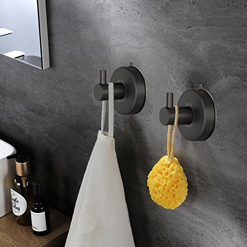 Ganchos N.mate Con Sopapa P/ducha De Acero Inoxidable 2 Pcs 1