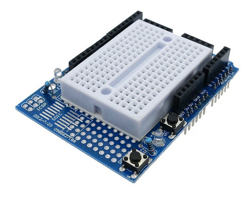 Placa De Expansão Protoshield Uno + Mini Protoboard 170 0