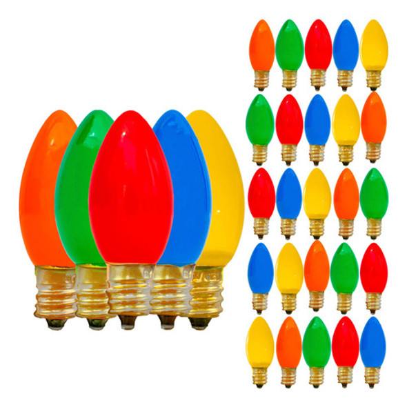 Guirnalda De Luces C7 De Cermica Multicolor Para Interiores 0