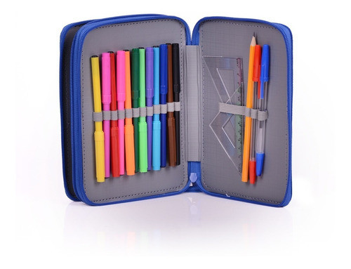 Cartuchera Completa Neox Azul - Mosca 1