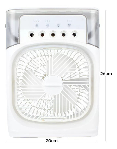 Mini Climatizador De Ar Com Reservatório Para Água E Gelo 1