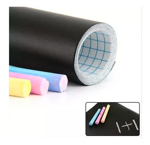 Pizarra Adhesiva 60x200 Cm + Marcadores O Tiza + Borrador 0