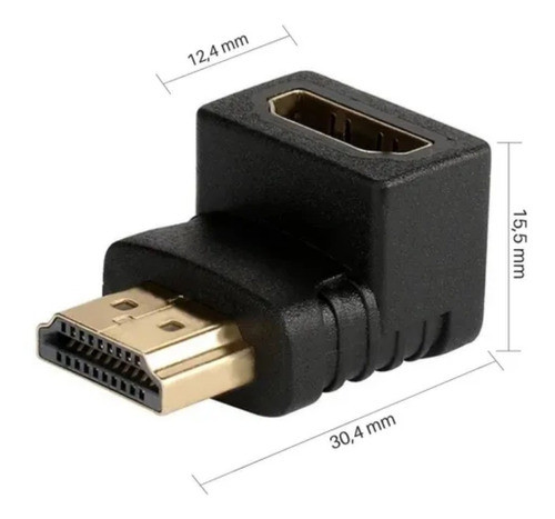 Adaptador Hd Hembra A Hd Macho Codo 90° Grados 1
