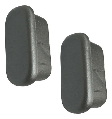 Tapa Caño Oval Gris Plástico X 2 Unidades Embellecedor 0