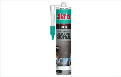 Adesivo Silicone Neutro Transparente 360g Akfix 0